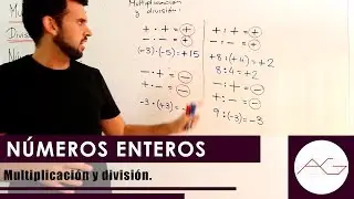 Números enteros. Multiplicación y división