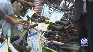 Bob 'The Bike Man' delivers bikes to students at Brightwood Elementary in Springfield