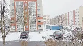 Leichter schneefall in Grimma heute am 16.02.2026 ❄️❄️❄️ kaltfront 