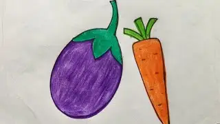 Easy Vegetable drawing for Kids