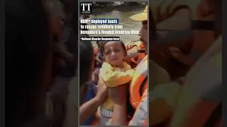 Boats Floated on Flooded Bengaluru Streets to Rescue Residents #bengalururains