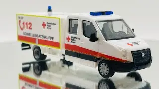 Herpa 013185 - Mini-Kit VW Crafter SCHNELLEINSATZGRUPPE DRK