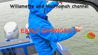 Fishing for springer salmon on the Multnoma channel and the Willamette River February 8, 2026 ￼