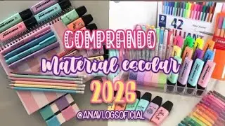 &bull;📚✨&bull;VLOG/COMPRANDO MEU MATERIAL ESCOLAR 2026!
