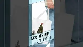 Festive Christmas Tote Bag | Eco-Friendly Holiday Shopping & Gift Bag | Reusable Winter Accessory...
