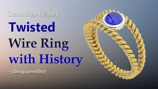 ||🔷How to make Twisted Wire Ring in Matrix 9.0🔷| #Matrix9 || #caddesignjewellery #cadjewellerydesign