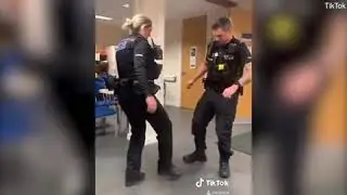 Uniformed police take on TikTok dance trend during pandemic