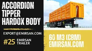 60 M3 Steel Tipper Trailer For Grain, Scrap Metal