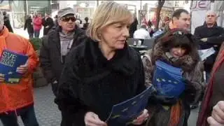 Clashes in Zagreb on eve of Croatia EU vote