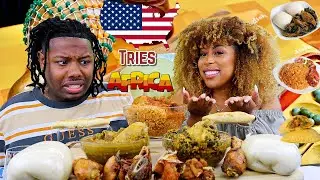 My American Boyfriend Tries African Food For The First Time