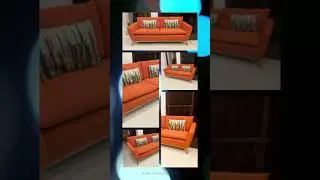 Retro Orange Sofa