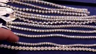 Diamond tennis bracelets New York City Mike Nekta call 212-921-4647