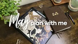 MAY 2024 bullet journal plan with me| Dark Academia theme 🕯️ #procreate  #art #bujo