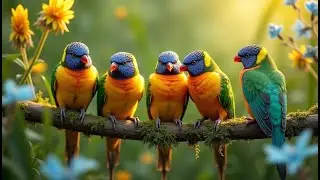 Morning Birds Nature Sounds for Relax Calm & Focus | Cat Tv Birds Videos For Kittens & Pets Fun Game