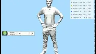 Twindom 3D Body Scan Measurement App (Web-Based Human Full Body Scan Point-To-Point and Girth Tool)