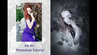 Learn Ink Art Photoshop Tutorial ll Photoshop tutvid