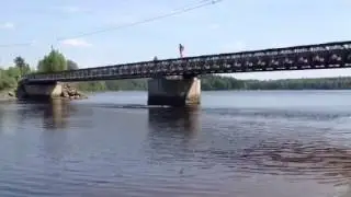 Browns yard jumping off bridge