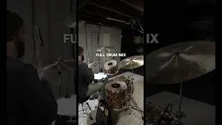 Camera vs. Raw Mics vs. Full Drum Mix #drums #drummix #drummer