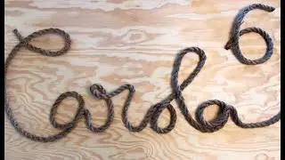DIY Rustic Rope Name - Come realizzare una scritta con la corda