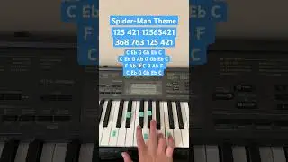 How To Play Spider-Man Theme Song | Easy Piano Tutorial #shorts