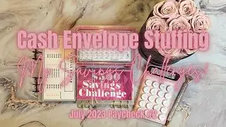 $660+ SAVINGS CHALLENGES CASH STUFFING | JULY 2023 PAYCHECK 2 | Kerensa Amanda