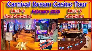 Casino Tour | Carnival Dream Cruise | February 2025