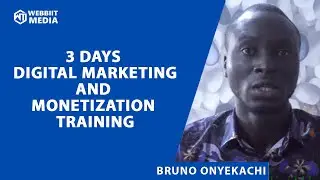 3 DAYS DIGITAL MARKETING AND MONETIZATION TRAINING TAKING PLACE LIVE IN ABUJA