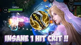 1 SHOT KILL !! Insane Crit Crystal Role Caitlyn Gameplay // Wild Rift (Build+Runes)
