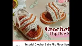 How to Crochet Baby Sandals Design, Crochet baby shoes