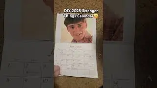 Made my own 2025 Stranger Things Calendar😙 #strangerthings #diy #calendar #craft #2025