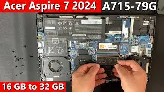 Acer Aspire 7 2024 RAM Upgrade &ndash; 16GB to 32GB! 🔥A715-79G | Boost Performance with 32GB RAM!