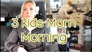 Realistic Morning Routine With 3 Kids| Stay at Home Mom Life