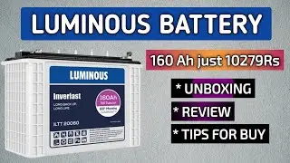 LUMINOUS Inverlast ILTT 20060 160Ah Tubular Inverter Battery 160Ah #luminous #luminousbattery