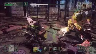 Let it Die 🎮 Coen MK-2 vs Defender (Floor 105),  DBS Rage Move against Shout to avoid Damage