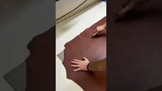 Making A Leather Desk Pad #shorts