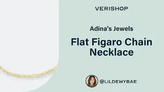 Adina's Jewels Flat Figaro Chain Necklace Review