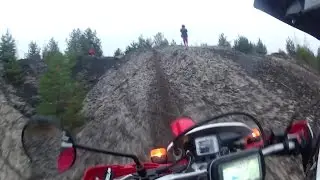 Honda XR250. Первая осень. First ride on Honda XR250.