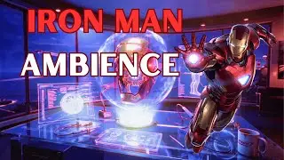 IRON MAN'S LAB (Night Mode) - High Tech Ambience for Coding & Deep Focus