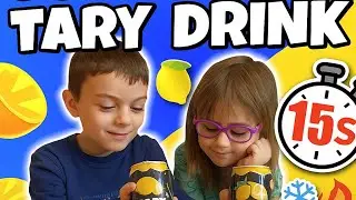 Ochutn&aacute;vka TARY DRINK ICE TEA Citr&oacute;n 🍋 | Mi&scaron;ko a Adelka vs 15s CHALLENGE! 😱 #TaryDrink #Challenge 