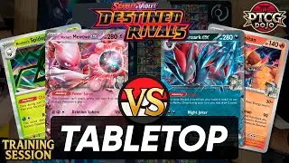 Rocket's Mewtwo ex vs Zoroark ex | Destined Rivals Tabletop Gameplay | NAIC Training Session