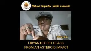 Review Batu Meteorite Libyan Desert Glass  Natural Impactite Tektite dari Gurun Sahara di Libya