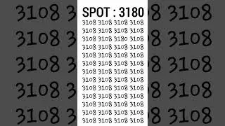 Can you locate 3180 in 4 seconds? #iq #trending #trendy #shorts