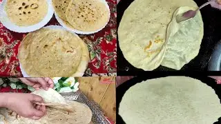 kashmiri phulka recipe // kashmiri roti recipe // kashmiri baateh czout recipe //nunchai roti recipe