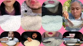 ASMR RAW RICE EATING // COMPILATION MAKAN BEARS MENTAL MIXED INDIAN 