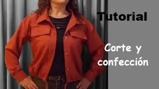 Aprende a CORTAR y COSER esta CAMPERA BOMBER (paso a paso) #Tutorial