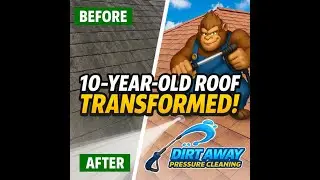 10-Year-Old Roof Transformed with Soft Washing! | Dirt Away Pressure Cleaning | North Lauderdale,FL