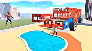 Spider Franklin Change his House To Spiderman in Indian Bike Driving 3D😱