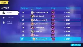 Honkai Impact 3rd SD Nirvana 551D Ice Epernay Top 100 bracket retain