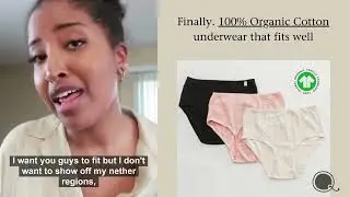 Finally 100% Organic Cotton underwear that fits well!