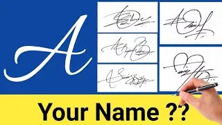 A Letter Creative Signature Design Idea 💡|| Stylish and Beautiful Signature Style ||